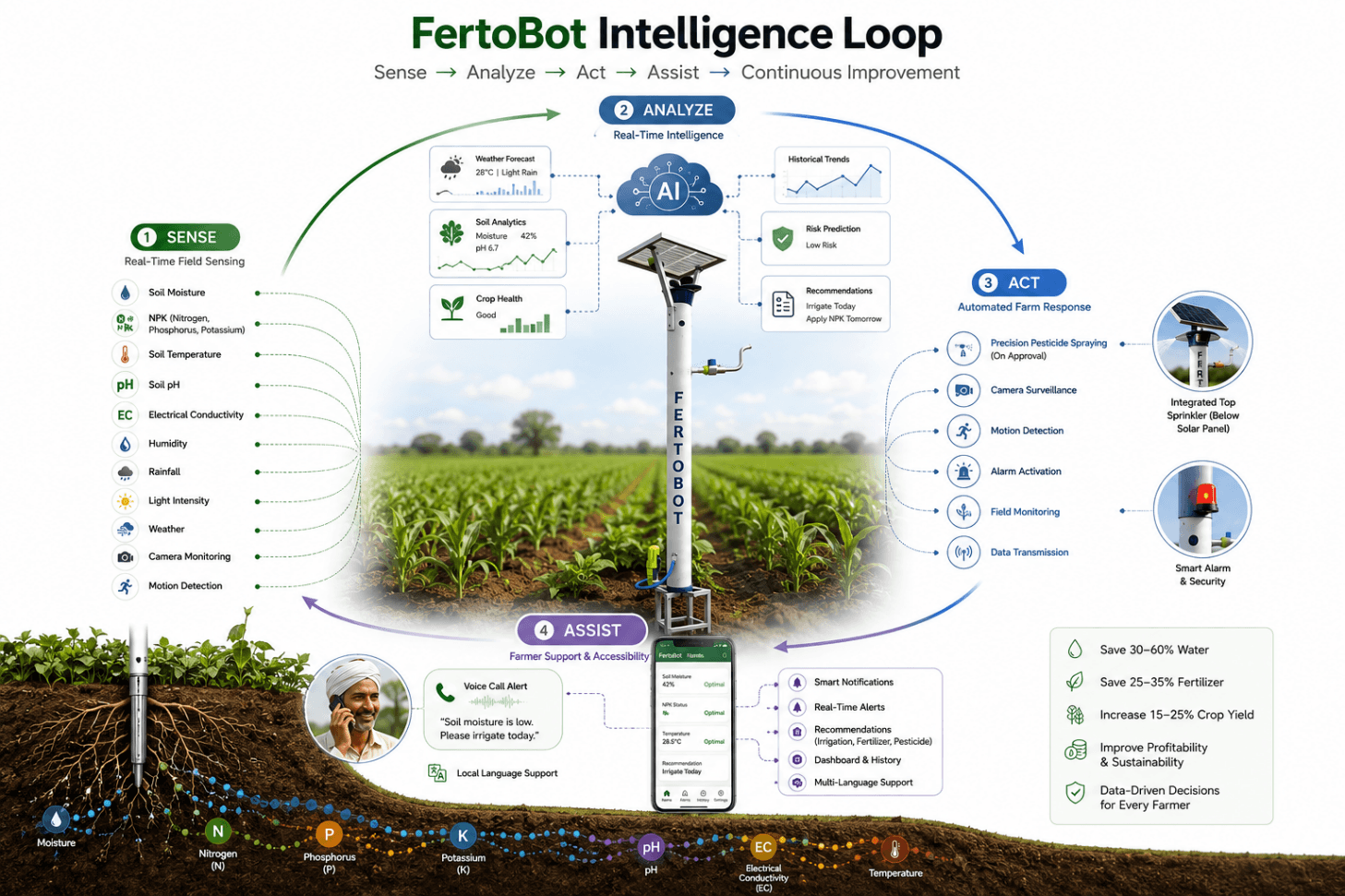 FertoBot Four Step Loop Diagram